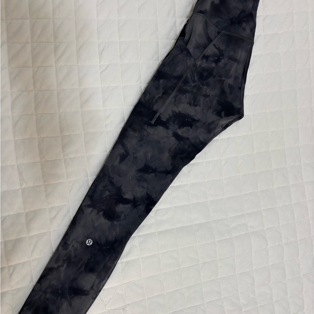 Lululemon Black Tie-Dye Leggings